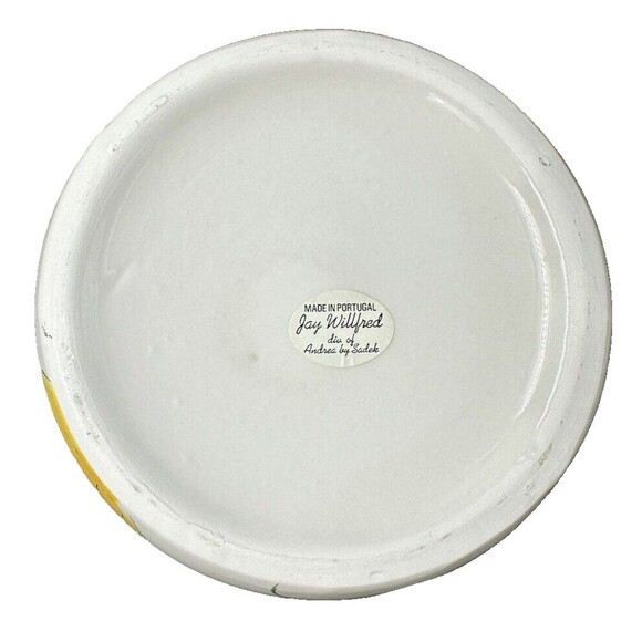 Vtg Jay Wilfred Andrea by Sadek Large Ceramic Fruit Canister with Lid Portugal - Picture 9 of 11